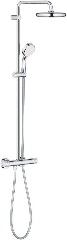 Grohe Tempesta Cosmopolitan 210 — Sistema de ducha con termostato incorporado, cabezal de 210 mm y teleducha de 100 mm